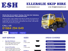 Tablet Screenshot of ellerslieskiphire.co.uk